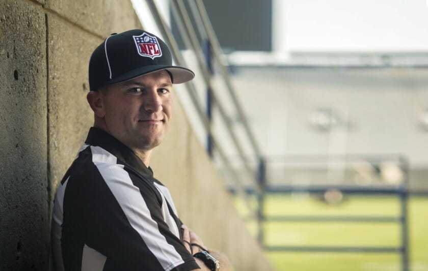 Bart Longson in a football officiating portrait