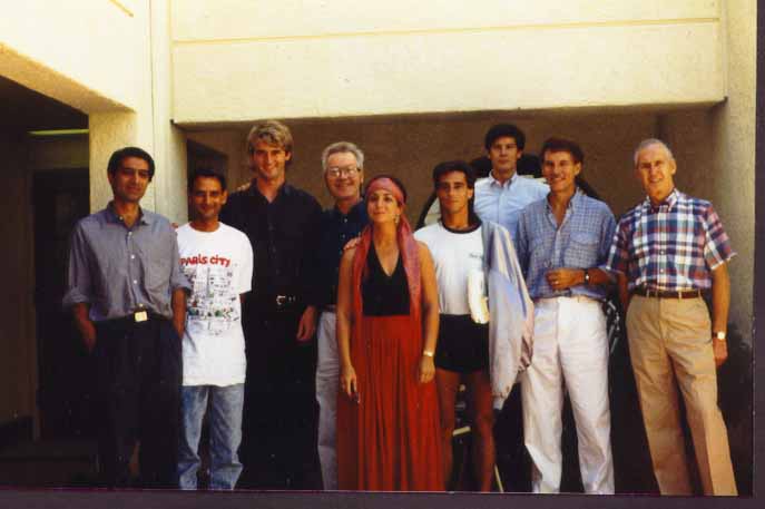 Elixir team at a company summit in Ojai in early 1989, with Basit Hamid second from left