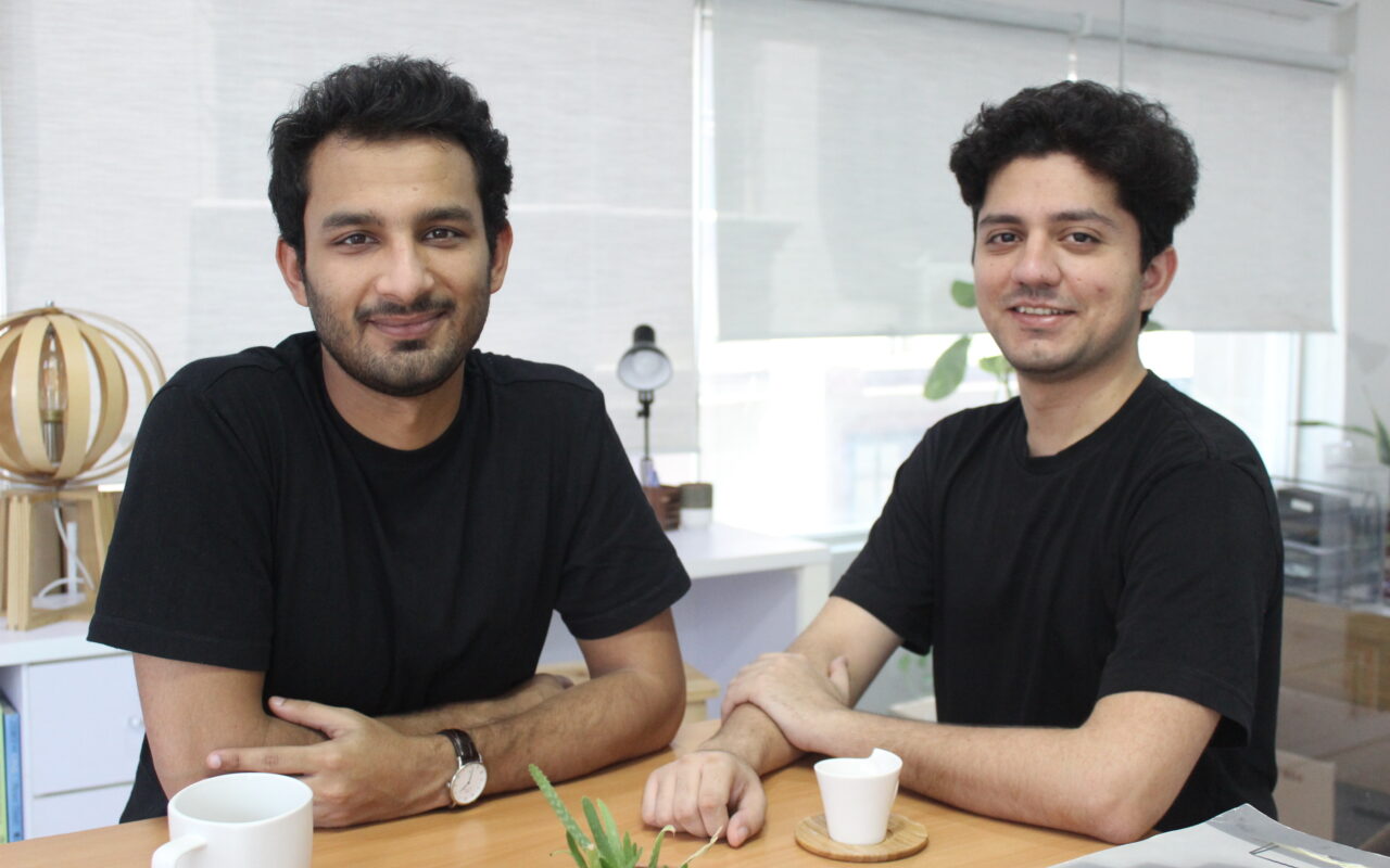 Bazaar co-founders Saad Jangda and Hamza Jawaid seated together