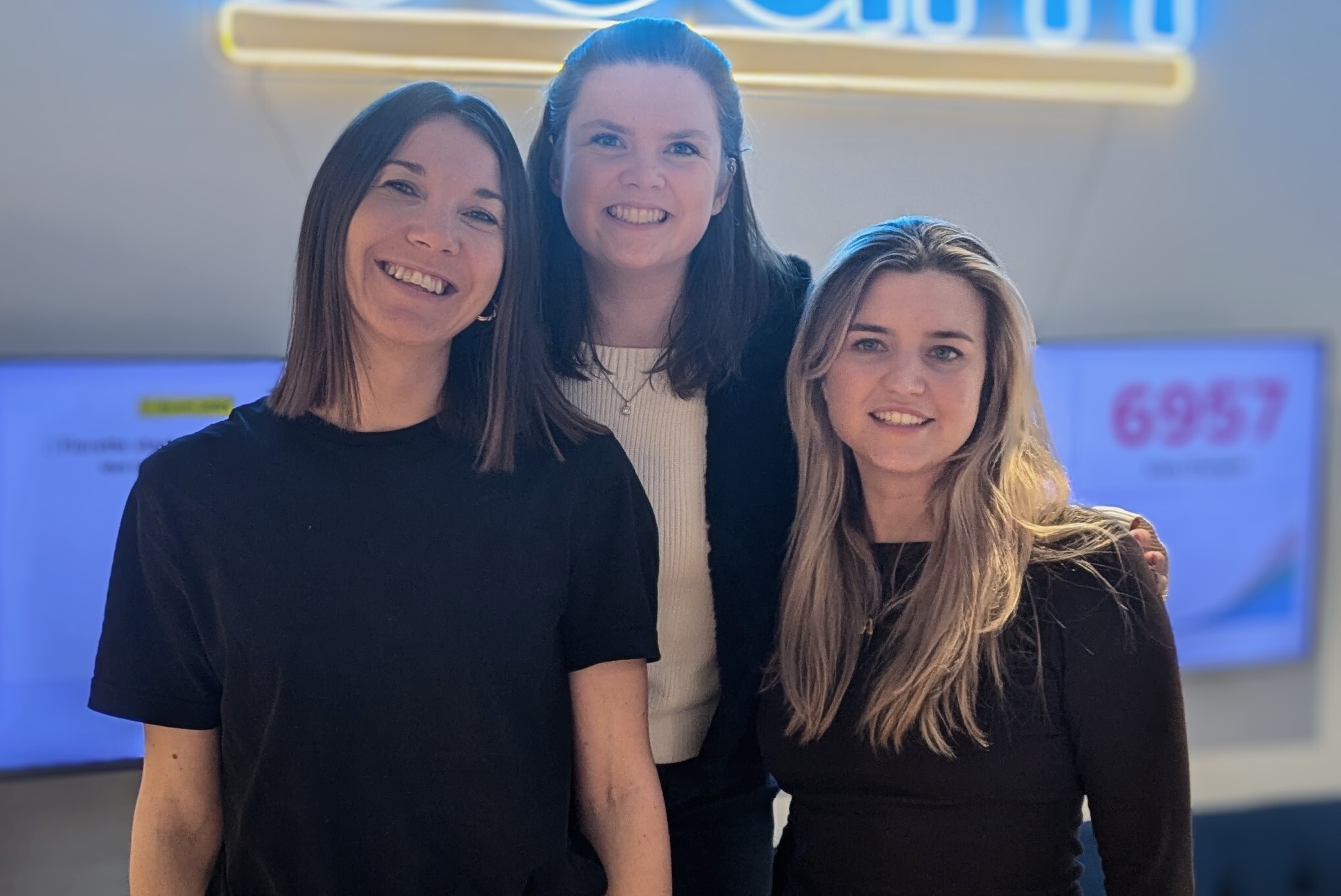 Three Beam team members pictured in the company’s Australia launch interview