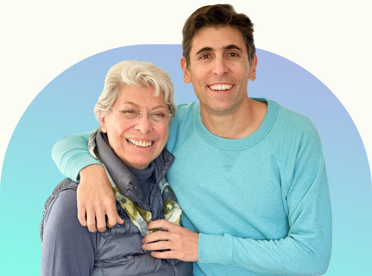 Because co-founder Alexi Suvacioglu standing with his mother