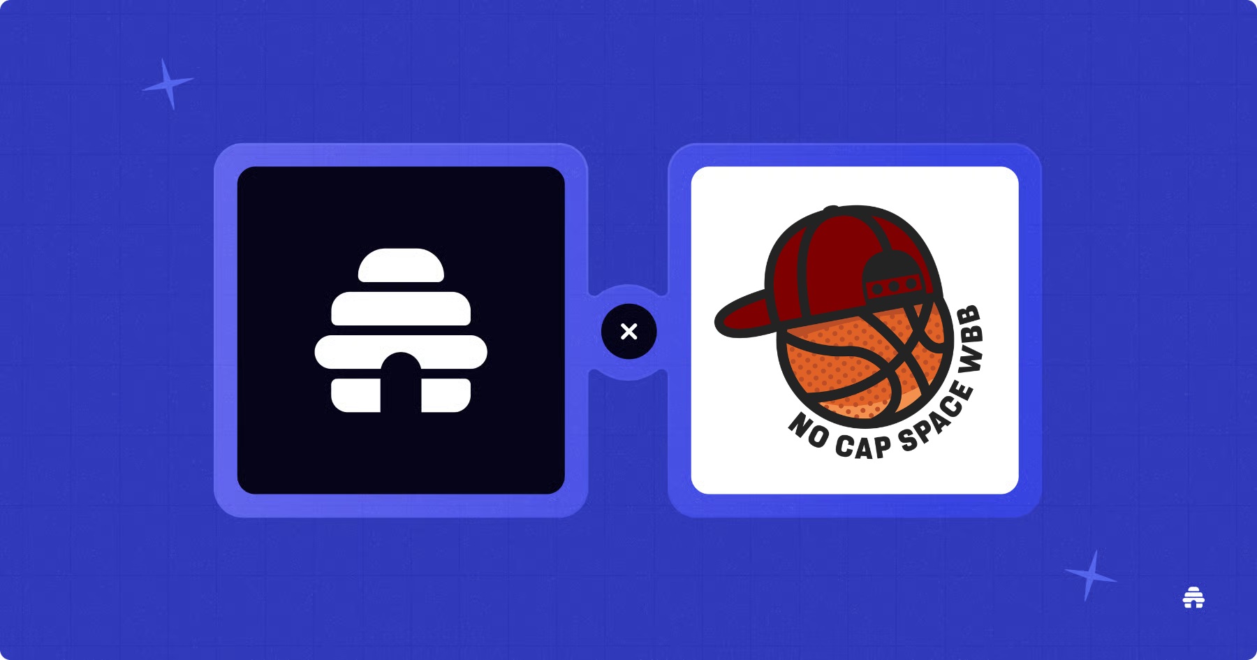 beehiiv and No Cap Space WBB logos in the case study artwork