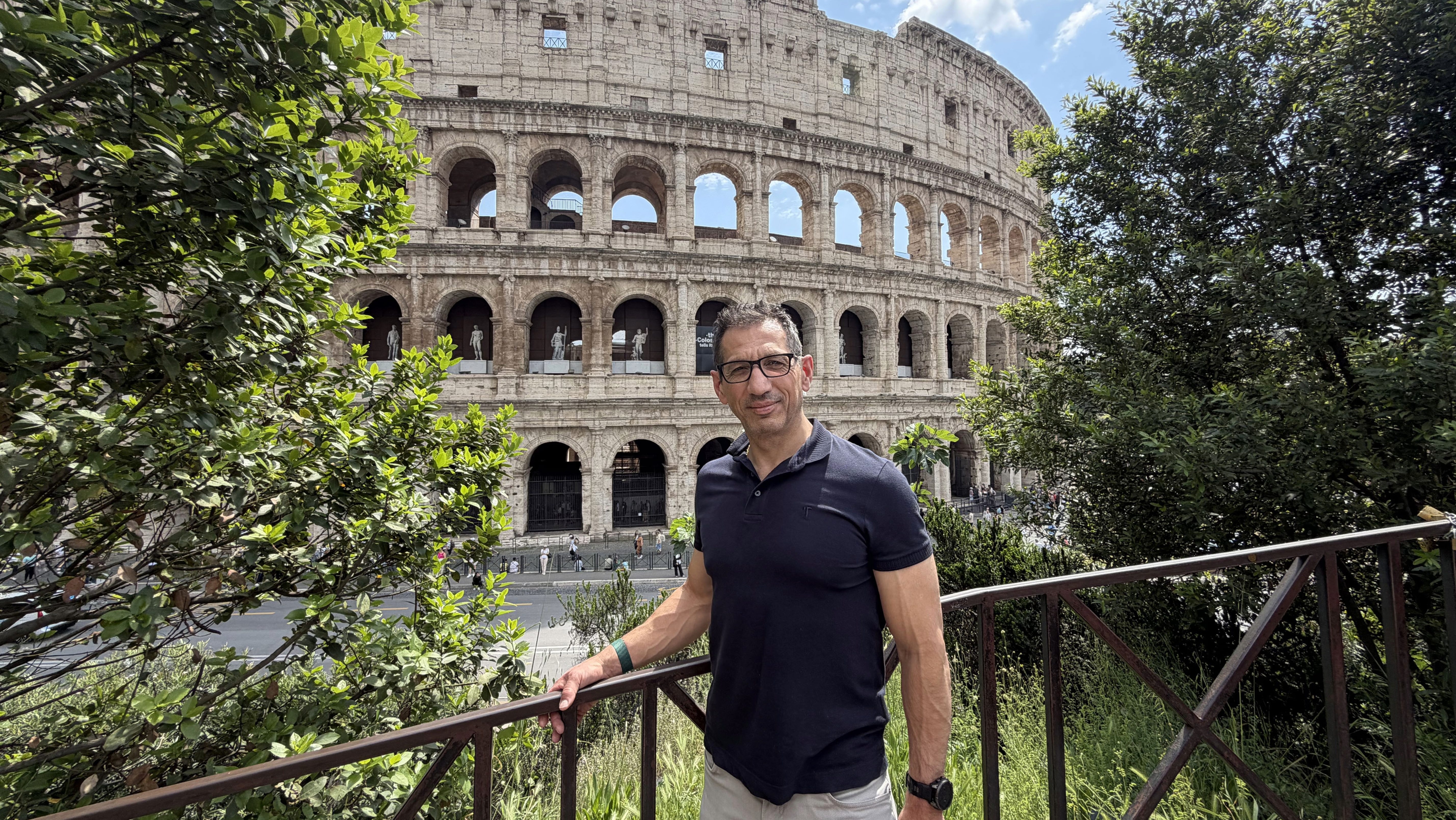 Ben Minicucci visiting the Colosseum in Rome