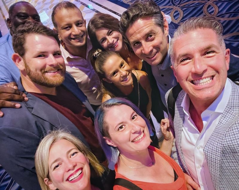 Group photograph shared by Briza after InsureTech Connect in Las Vegas in 2022