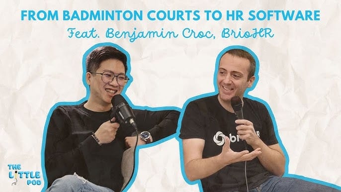 Alvin Lee, left, and Benjamin Croc, right, speaking on The Little Pod