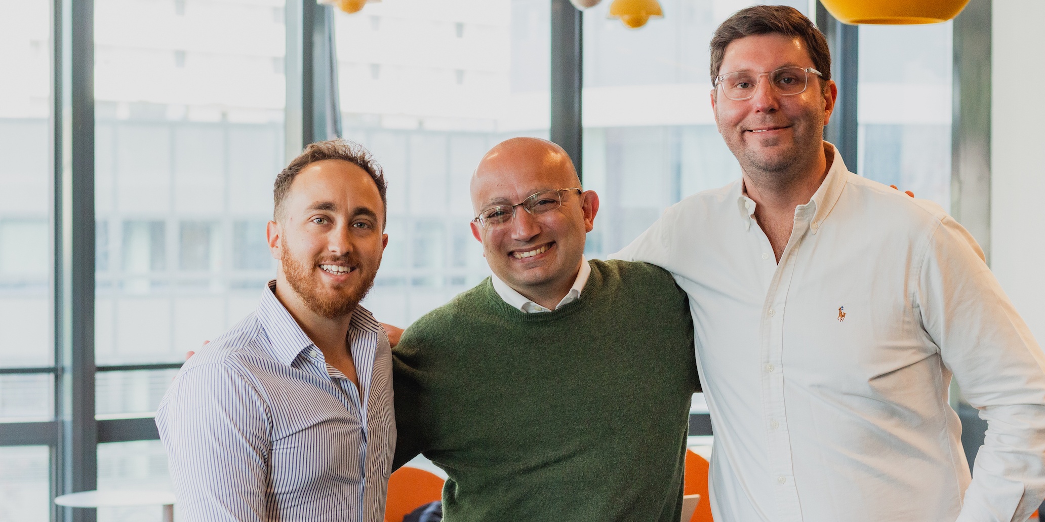 Bfore co-founders Luciano Allegro, Luigi Lenguito and Sebastian Cesario standing together