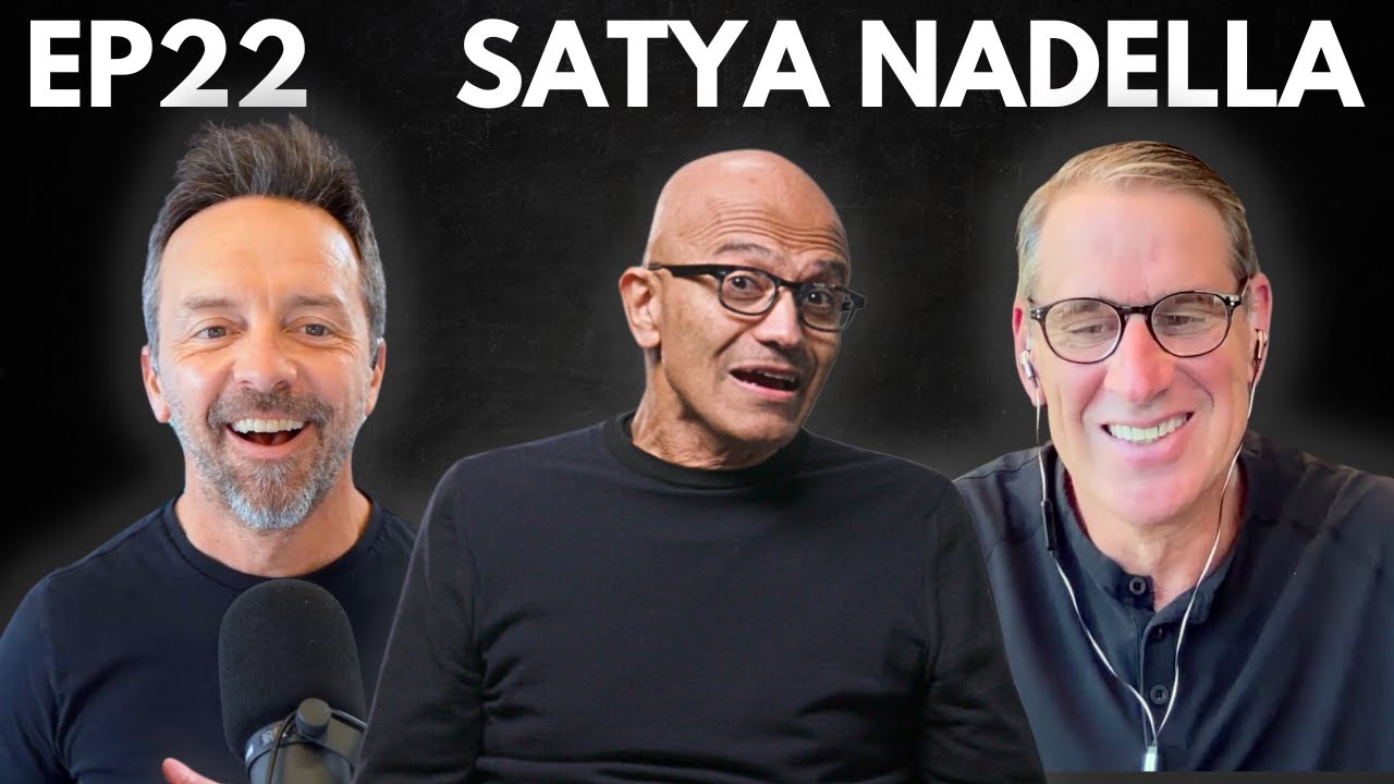 BG2 episode artwork with Brad Gerstner, Satya Nadella and Bill Gurley