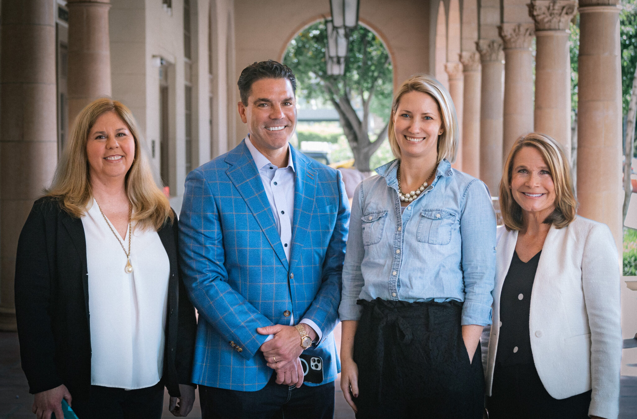 BCFS partners Kathy Fairbanks, Brandon Castillo, Colleen Spitz and Gwyn Bicker standing together in Sacramento