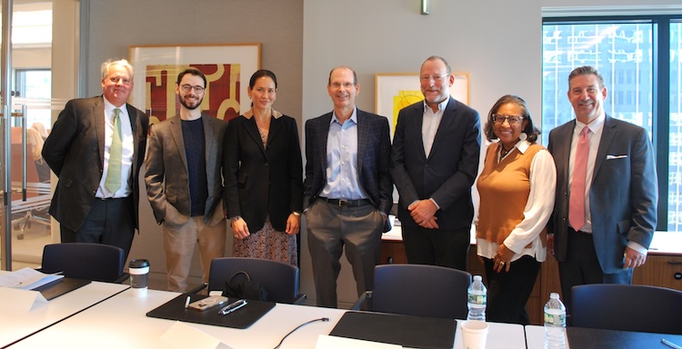 Bill Davies, far right, with fellow participants at a content authentication discussion