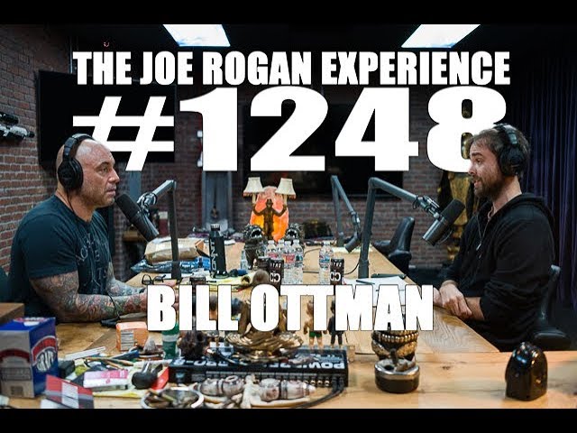 Episode 1248 artwork showing Joe Rogan and Bill Ottman at podcast microphones