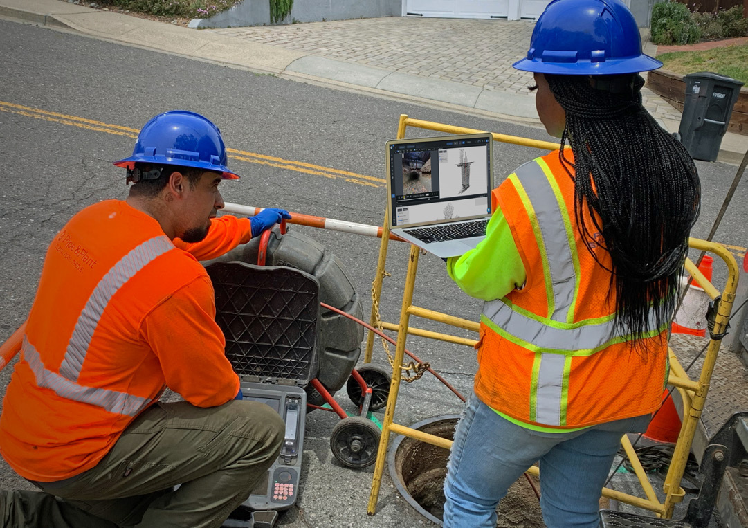 SewerAI PIONEER inspection platform being used in the field