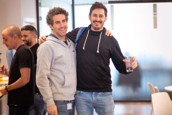 Colleagues pictured together in Binah.ai’s published careers photograph