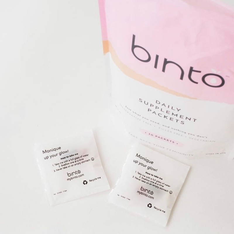 BINTO personalized supplement packet
