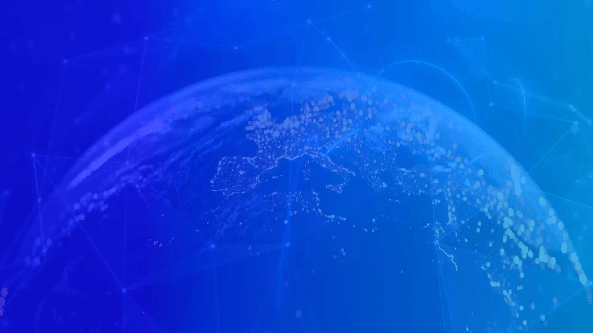 Blue BioCatch visualization of a connected digital globe
