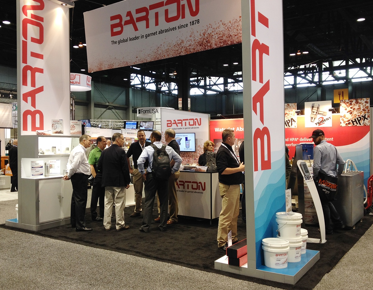 Barton International trade show display designed by Blass Marketing