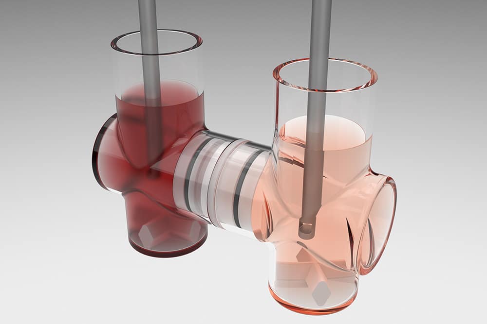 3D illustration of the Pion microFlux analytical instrument created by Blass Marketing