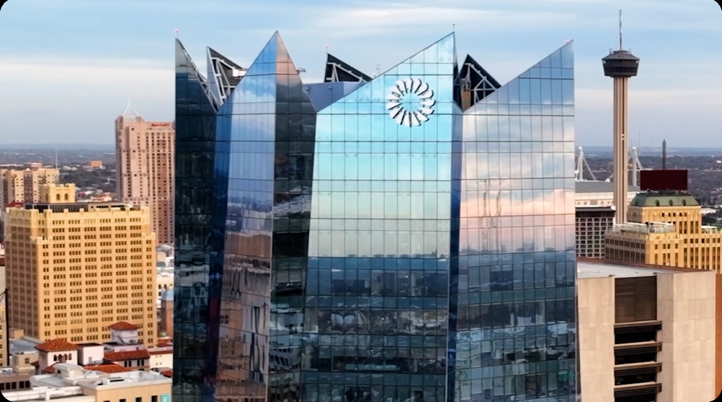 Frost Bank’s glass tower rising above San Antonio