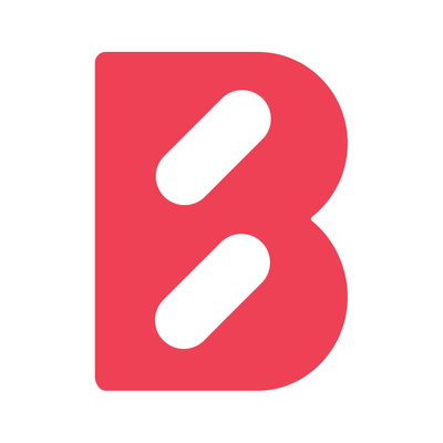 BlinkRx logo - a capital B made of two pills
