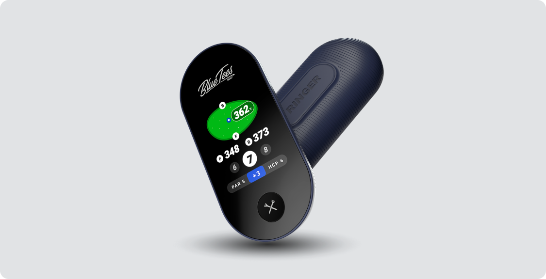 Blue Tees Golf Ringer GPS handheld device
