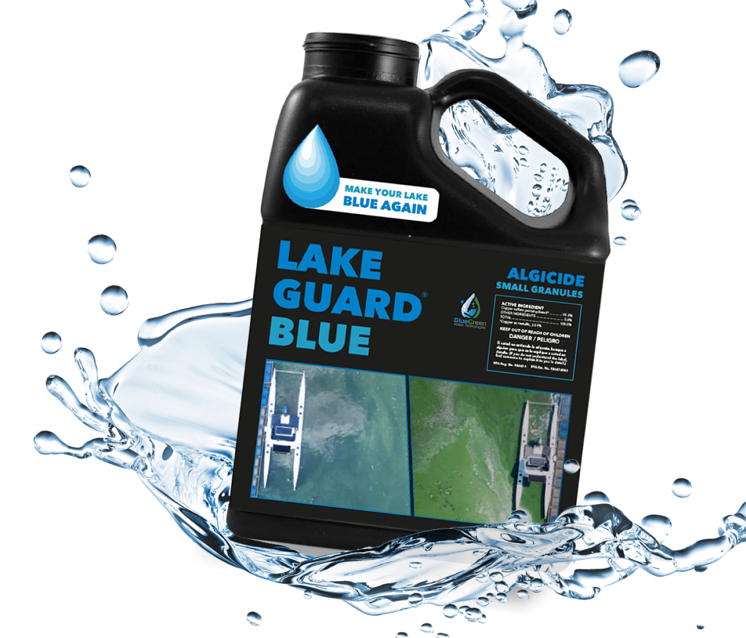 Lake Guard Blue retail container