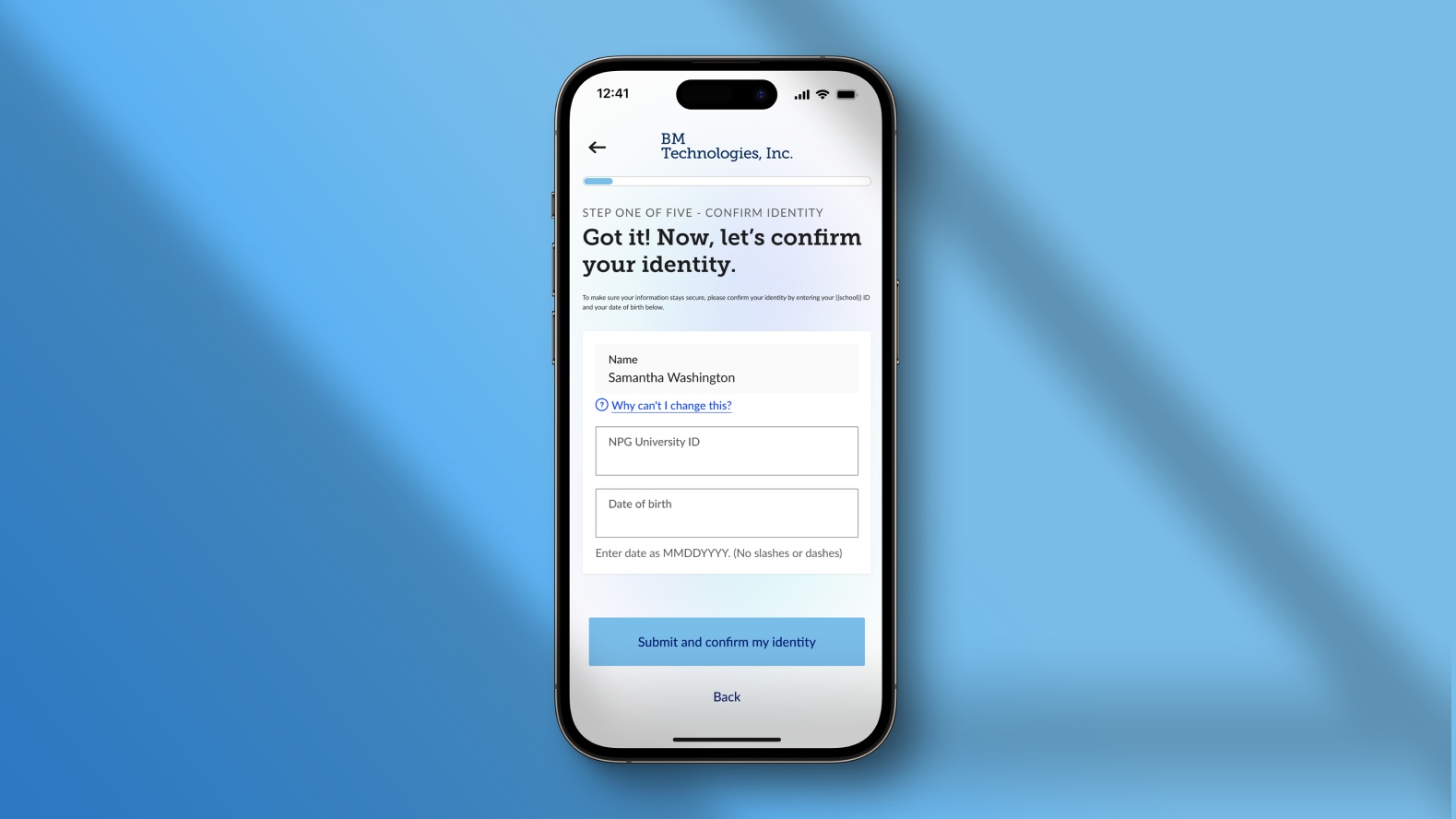 Official BankMobile product illustration showing refund selection on a mobile phone
