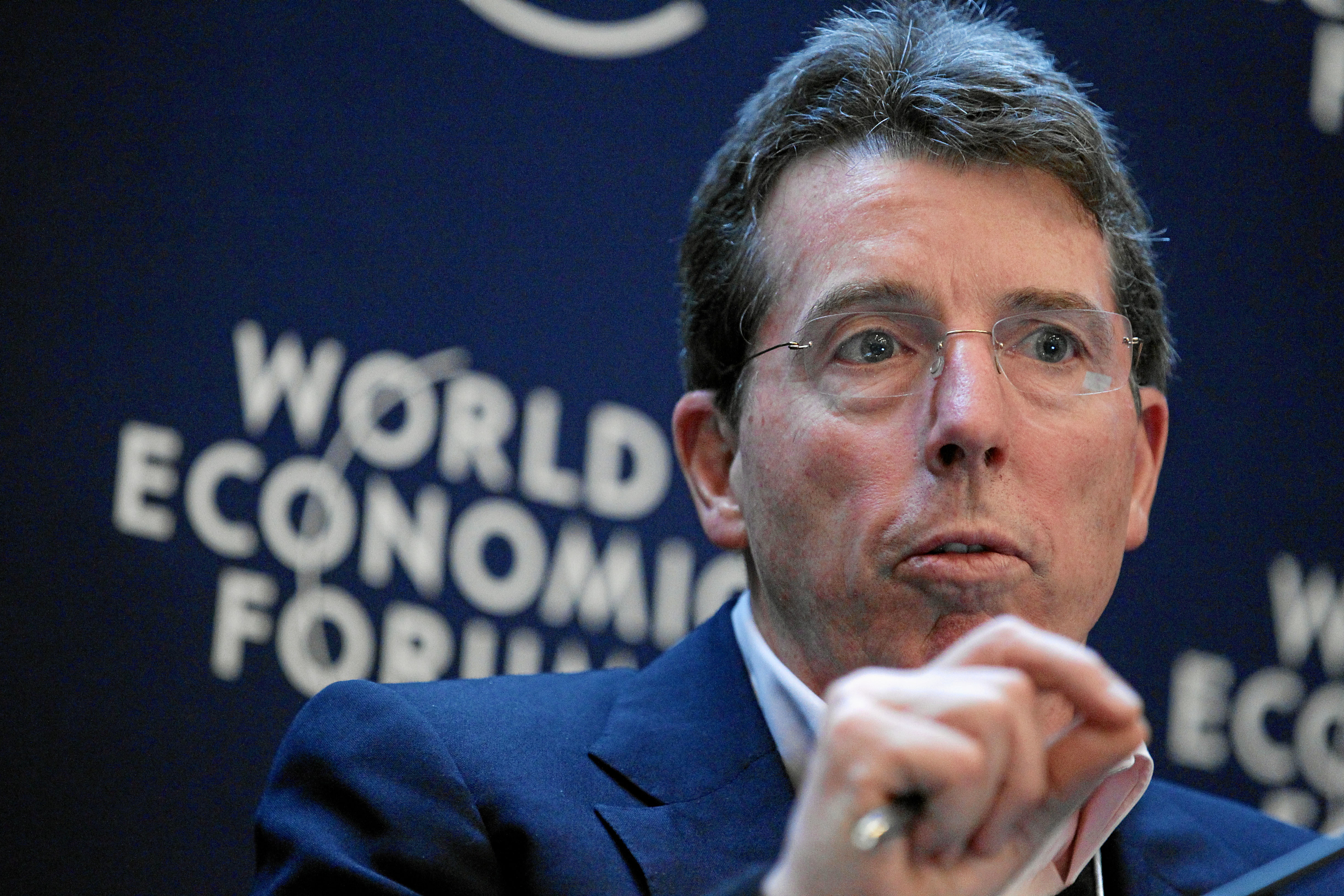 Bob Diamond speaking during the Building Trust session at the World Economic Forum in Davos in January 2012