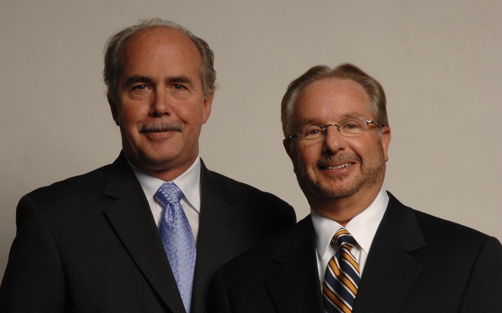 Al Bunte, left, and Bob Hammer in an archival Commvault photograph