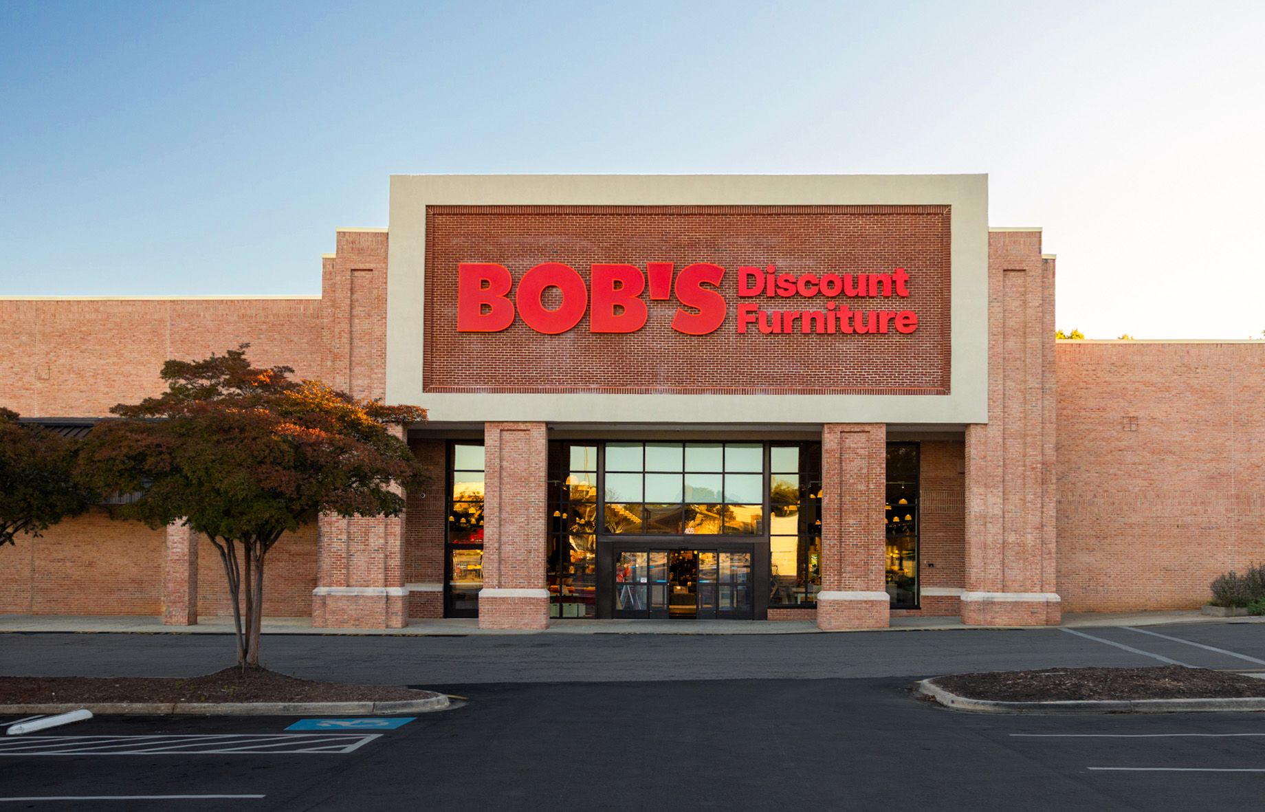 Bob’s Discount Furniture storefront in Cary, North Carolina