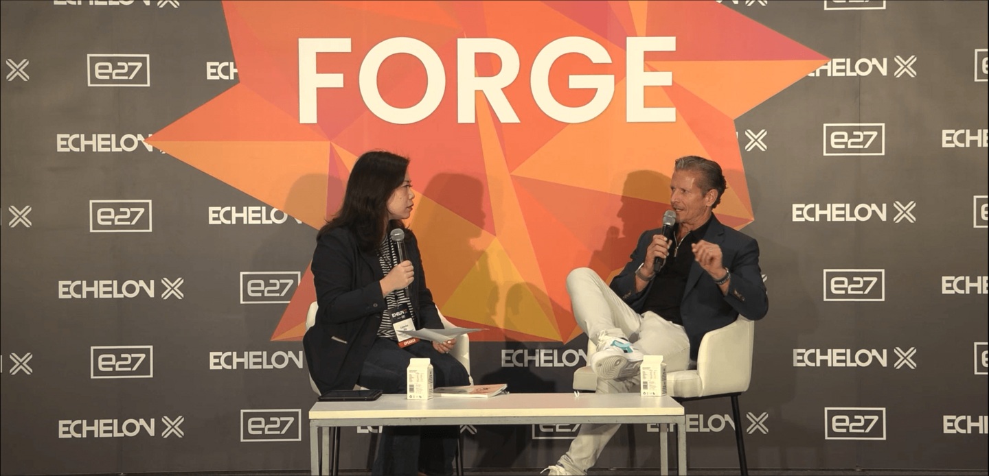 Catherine Shu interviews Rob Schimek onstage at Echelon X Asia Summit 2024