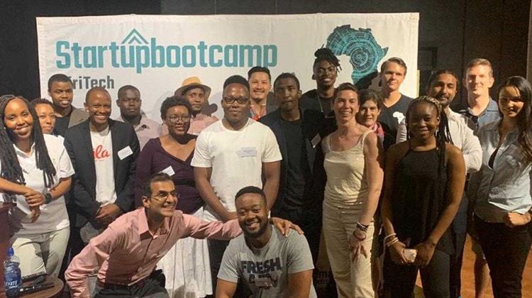 Founders and organizers gathered at BonBillo's January 2020 Cape Town Demo Day