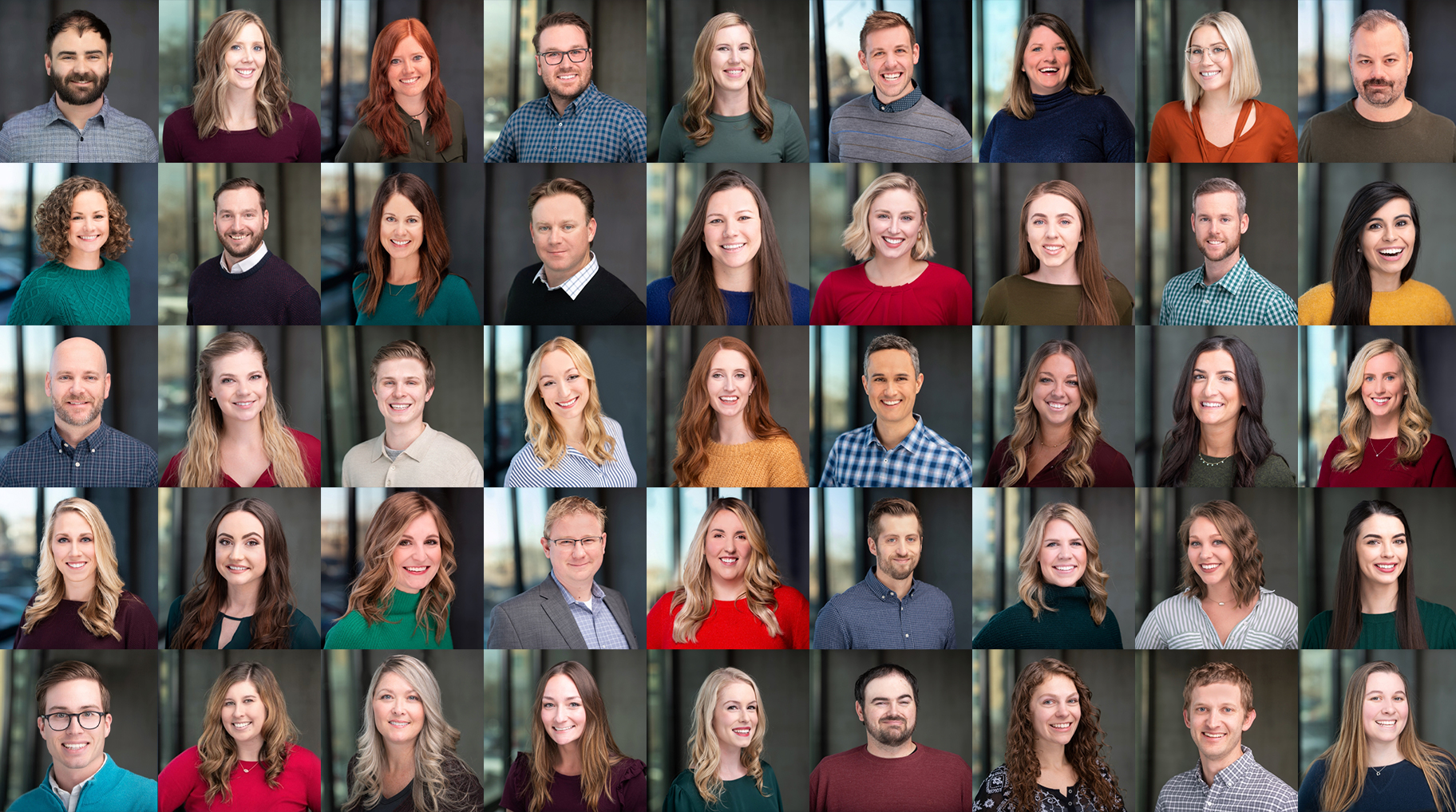 A montage of Booyah Advertising team portraits published on its about page