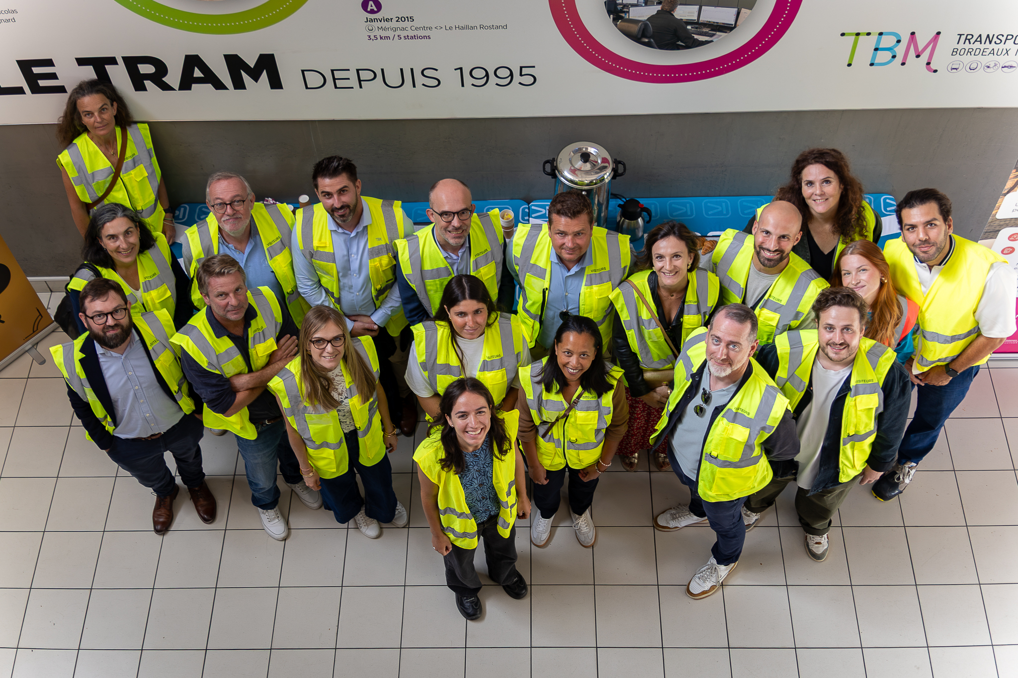 JONCTION visitors during the Keolis Bordeaux Métropole Mobilités immersion