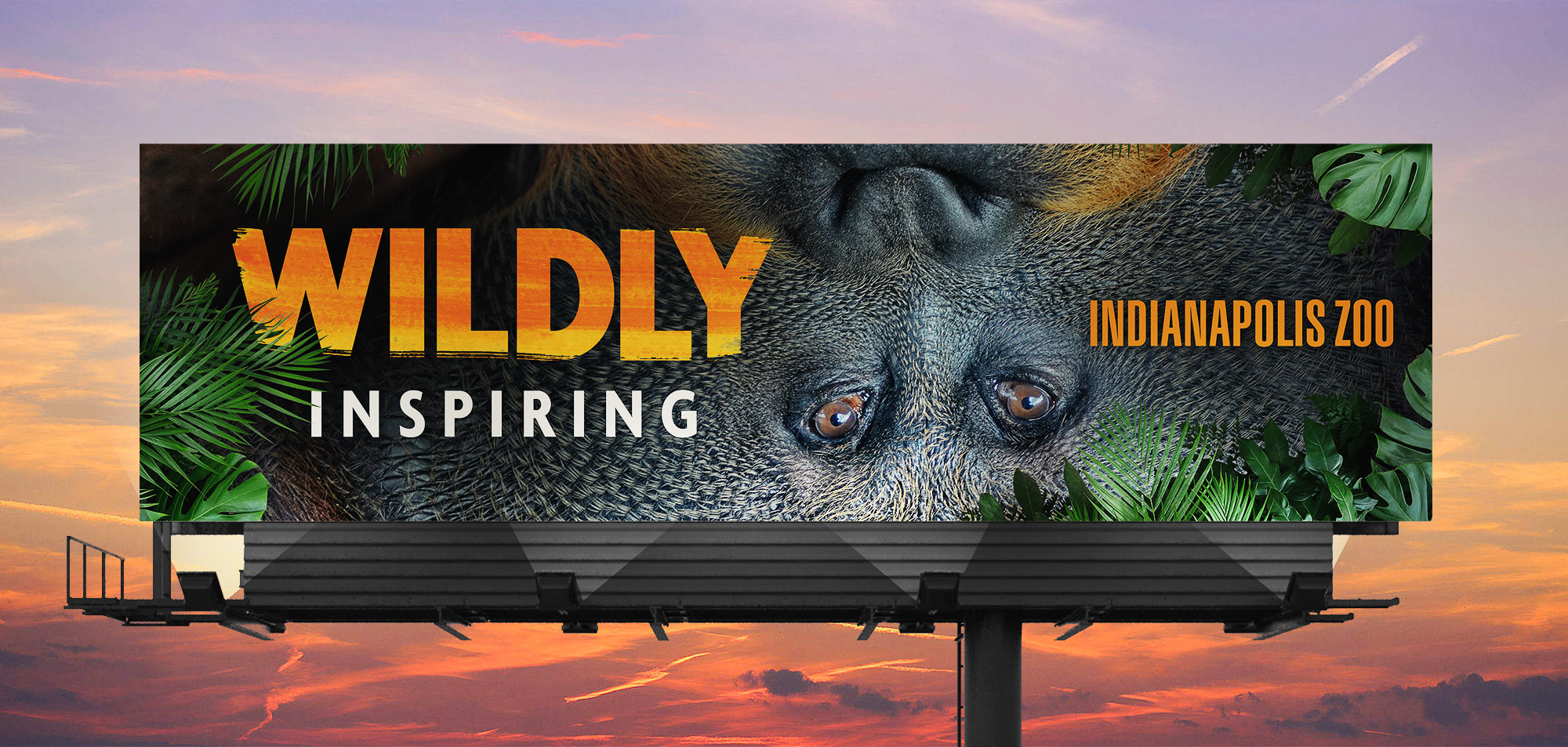 Borshoff's Wildly Inspiring Indianapolis Zoo billboard campaign