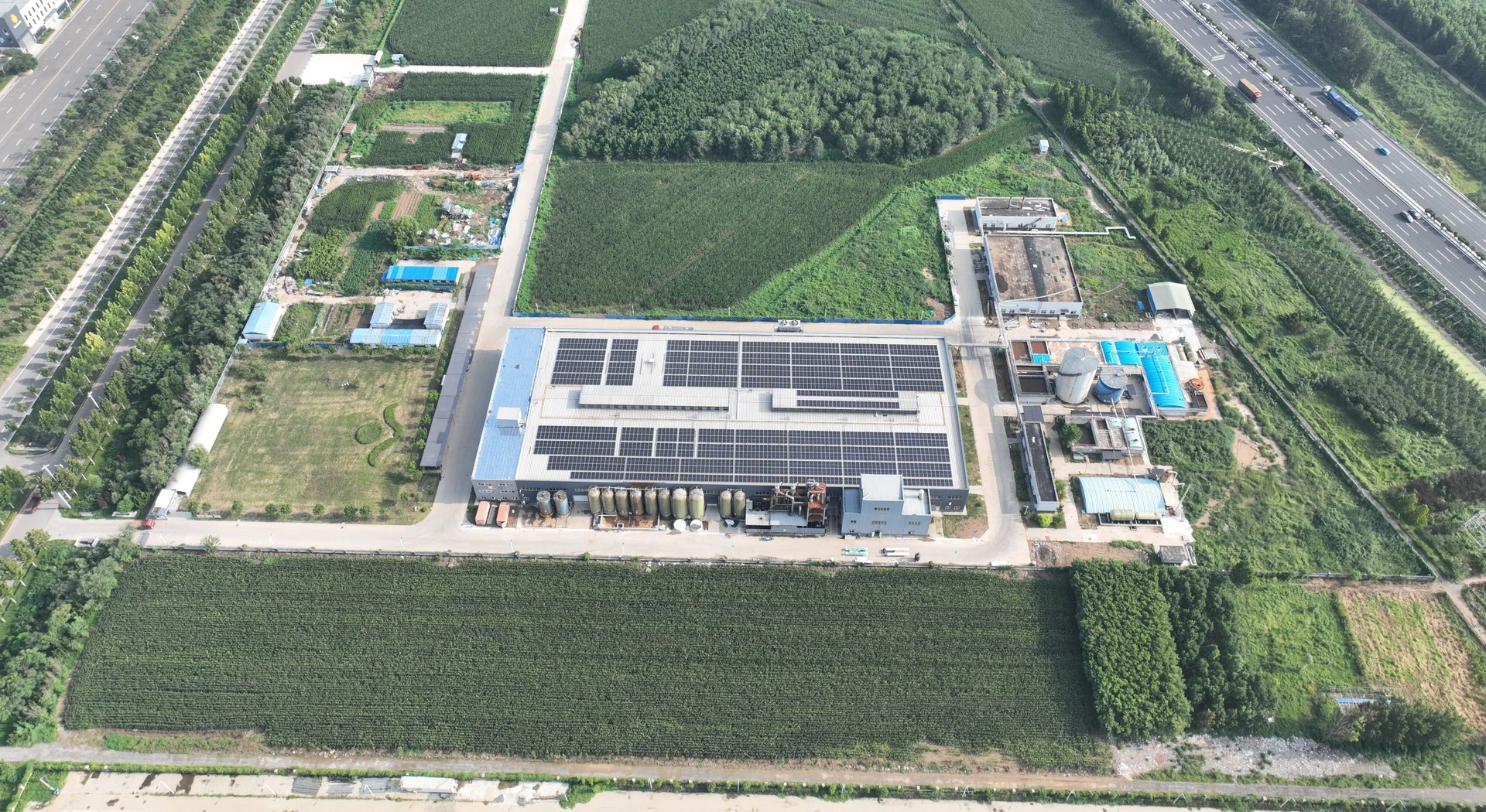 Aerial view of Bota's manufacturing site