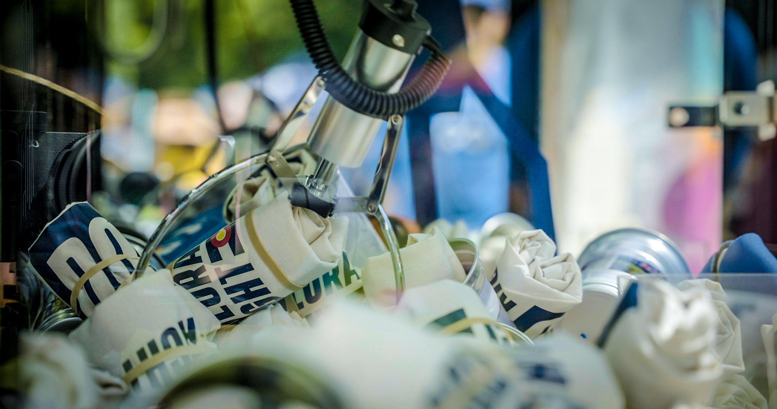 The Recyclaw activation built for Ball, with a giant claw machine that accepts aluminum containers