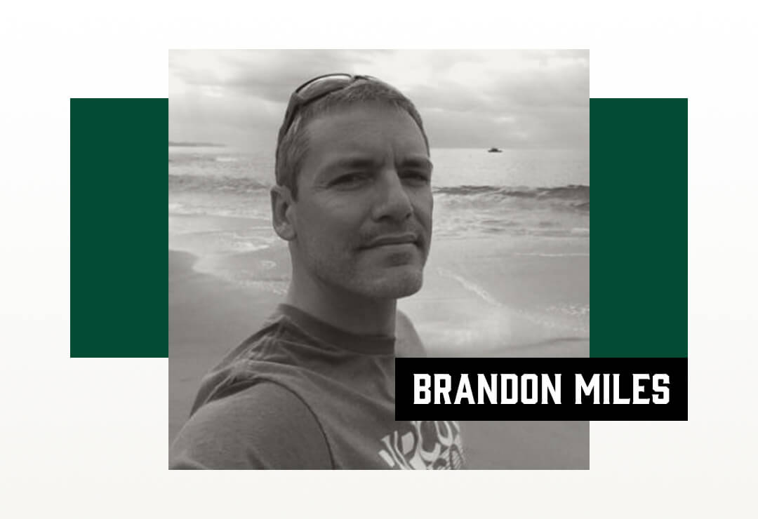 Brandon Miles at the beach, in an Appspace-published photo