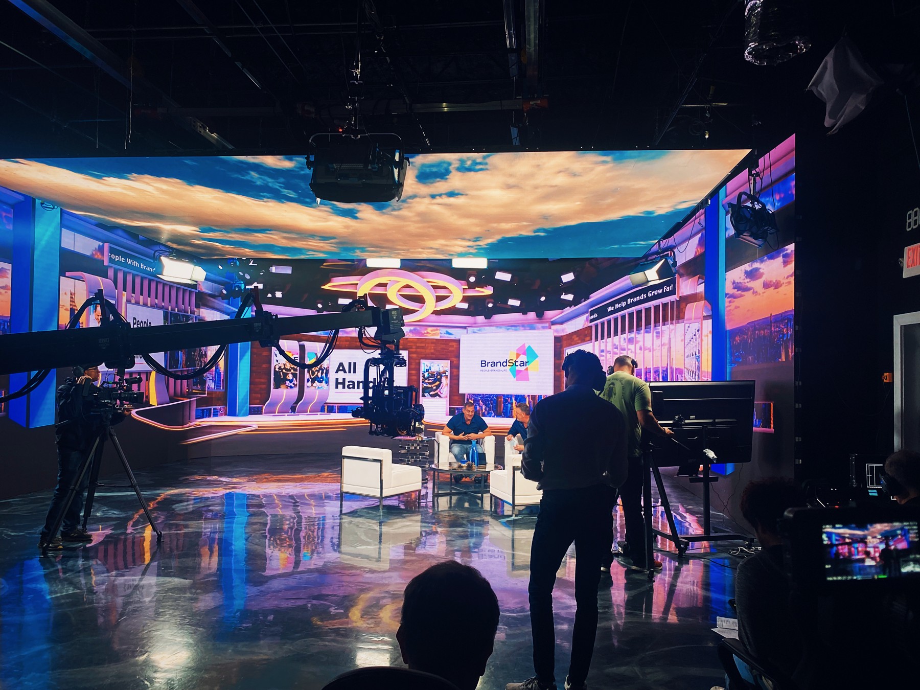 An all-hands production on BrandStar’s virtual set, with LED scenery, cameras and crew