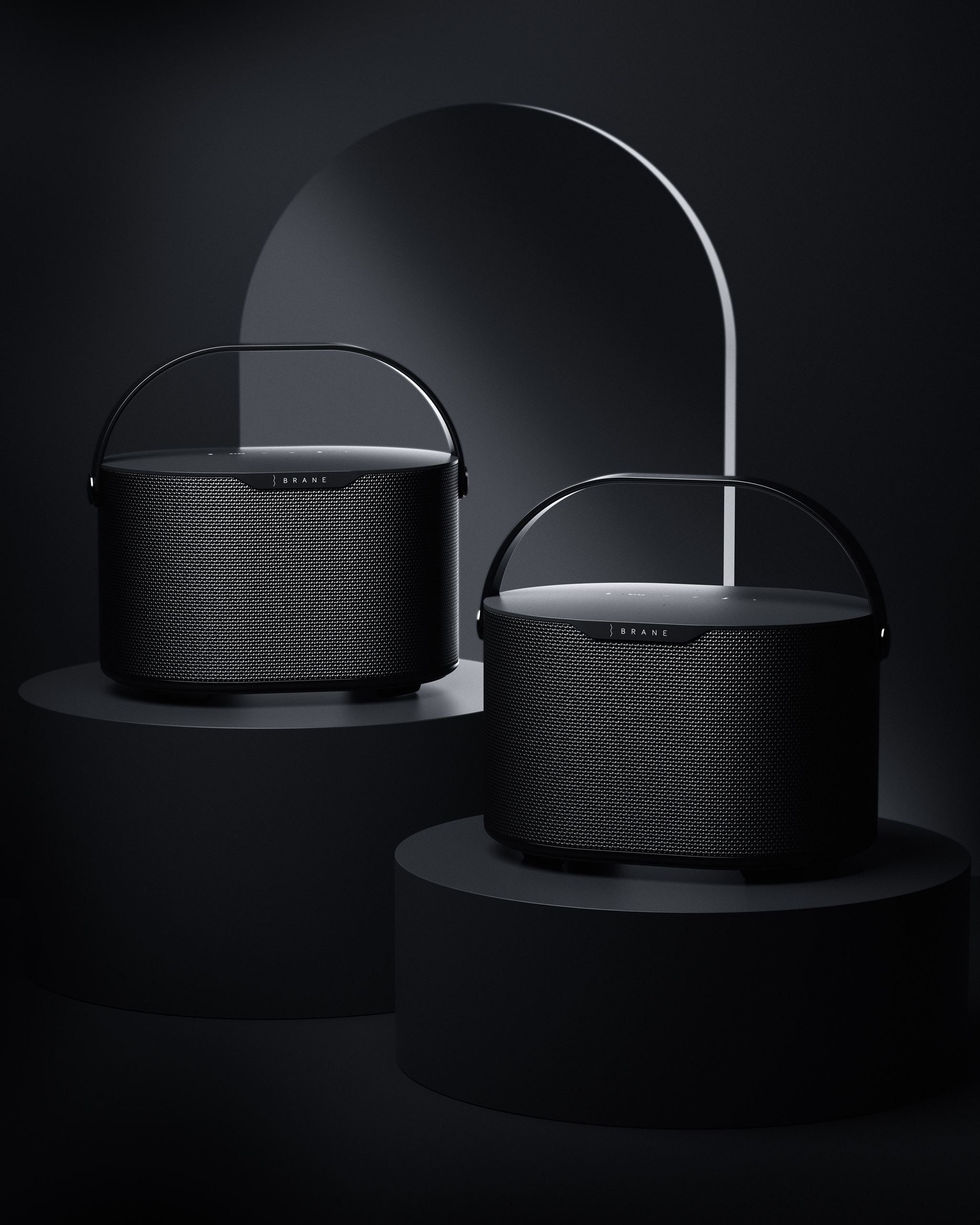 Two Brane X speakers side by side