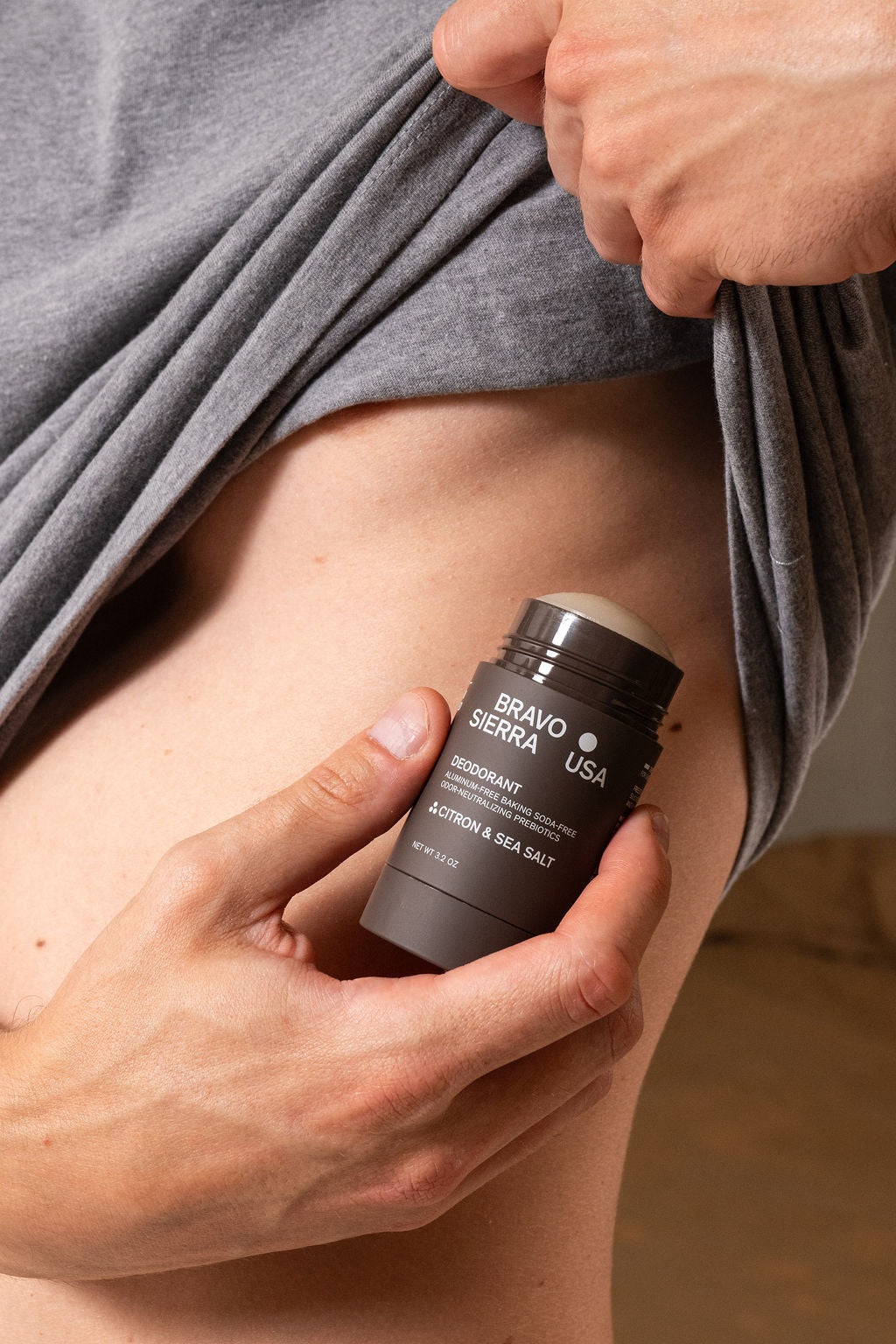 BRAVO SIERRA Citron and Sea Salt deodorant product photograph