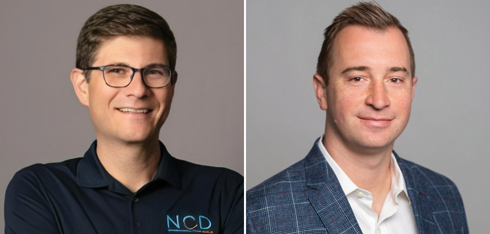 NCD CEO Sam Melamed on the left and Bret Voith on the right, in a two-portrait press composite