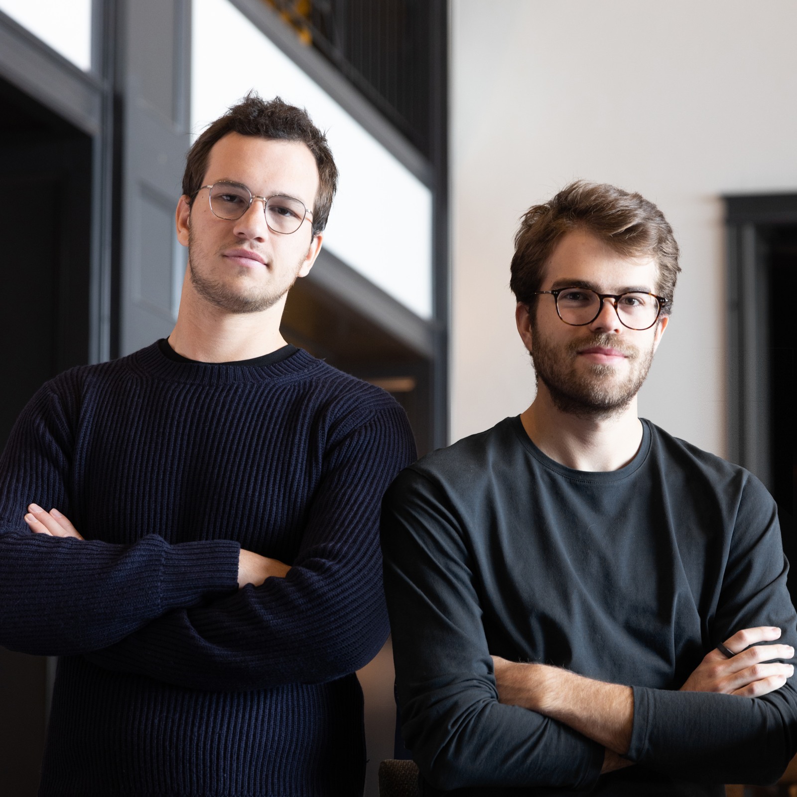 Brex co-founders Henrique Dubugras, left, and Pedro Franceschi, right