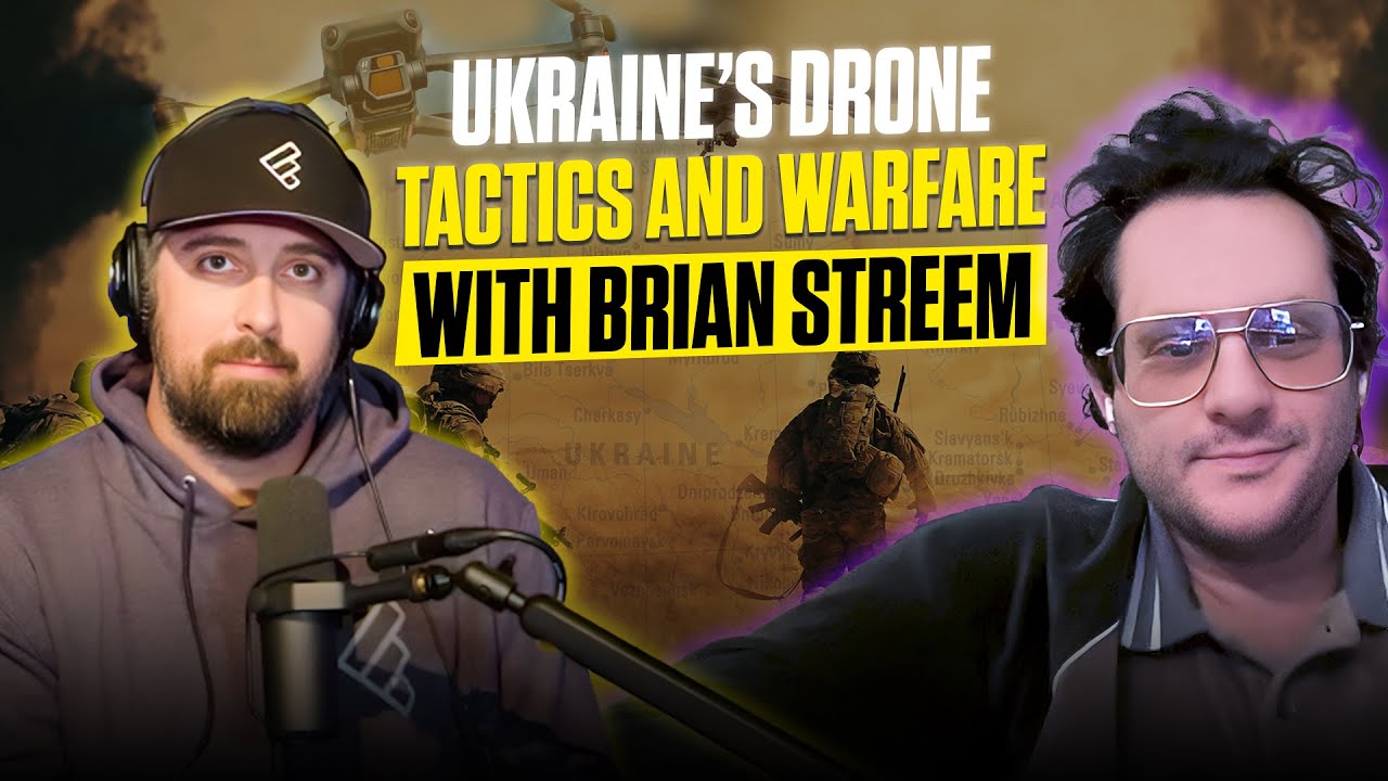 Drone Wars episode artwork featuring host Dan Magy on the left and Brian Streem on the right