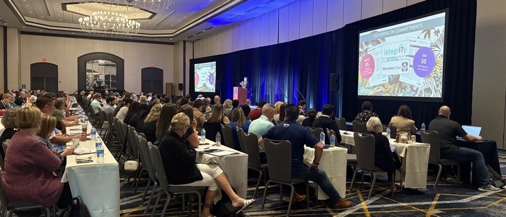 Attendees seated in a conference room facing Bridgeway’s stage at the 2025 Jacksonville Users Group Conference