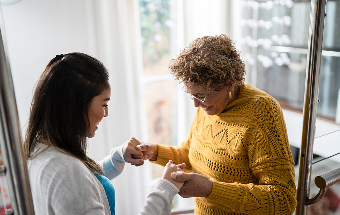 Home-care service photograph used by BrightSpring