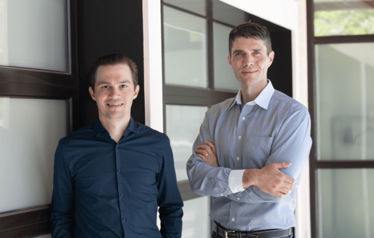 Brightwave co-founders Brandon Kotara, left, and Mike Conover, right