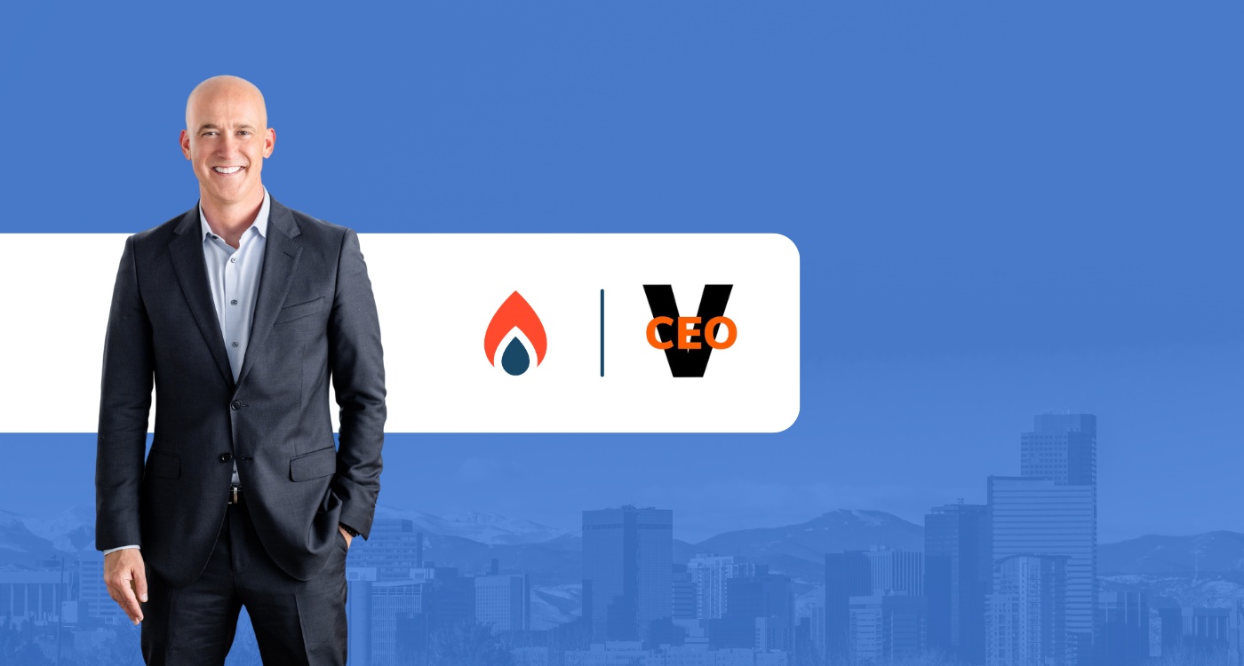 Brock Berry in AdCellerant’s blue press graphic for his September 2025 ValiantCEO interview