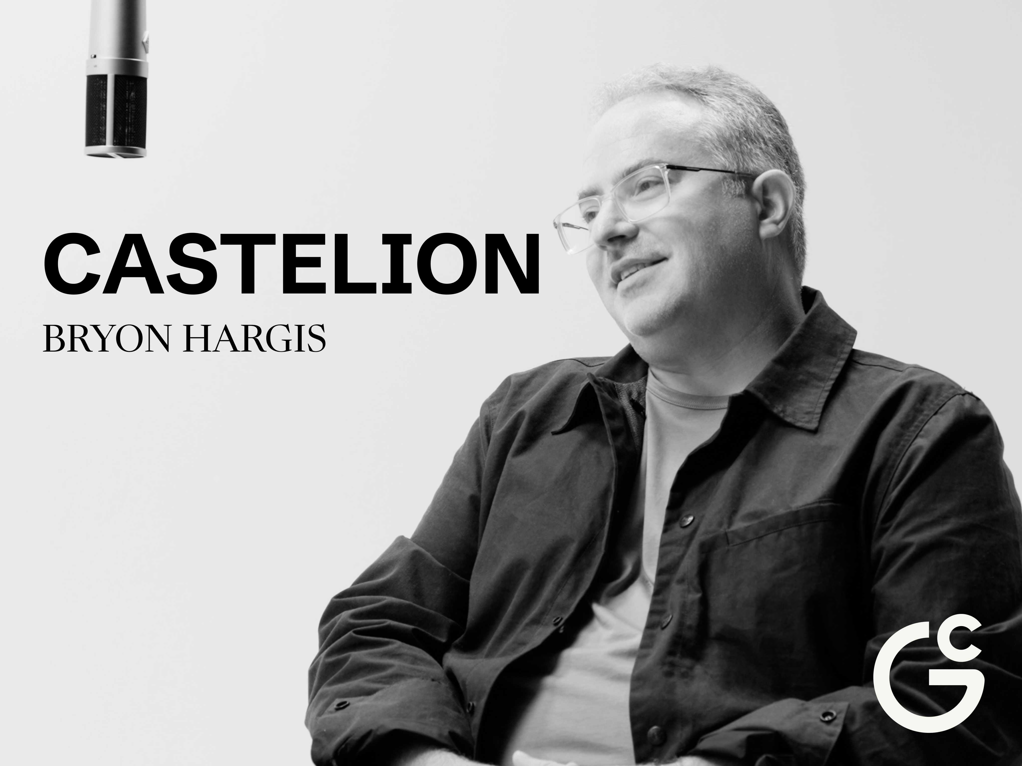 Bryon Hargis seated beneath a studio microphone during a General Catalyst interview