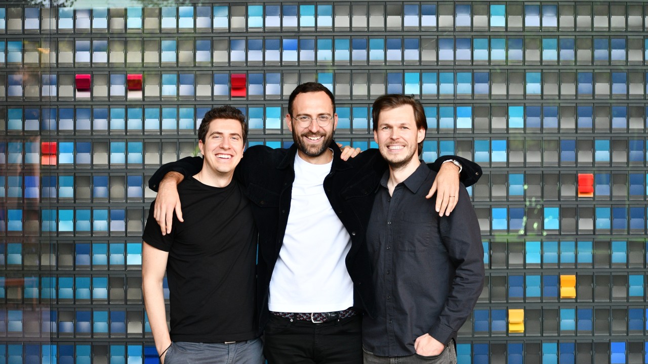 Buildcheck co-founders Alex Gureiev, Alexander Michalatos and Andrei Molchynsky together at Stanford