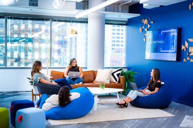Built In’s Chicago office as photographed for its 2019 company feature