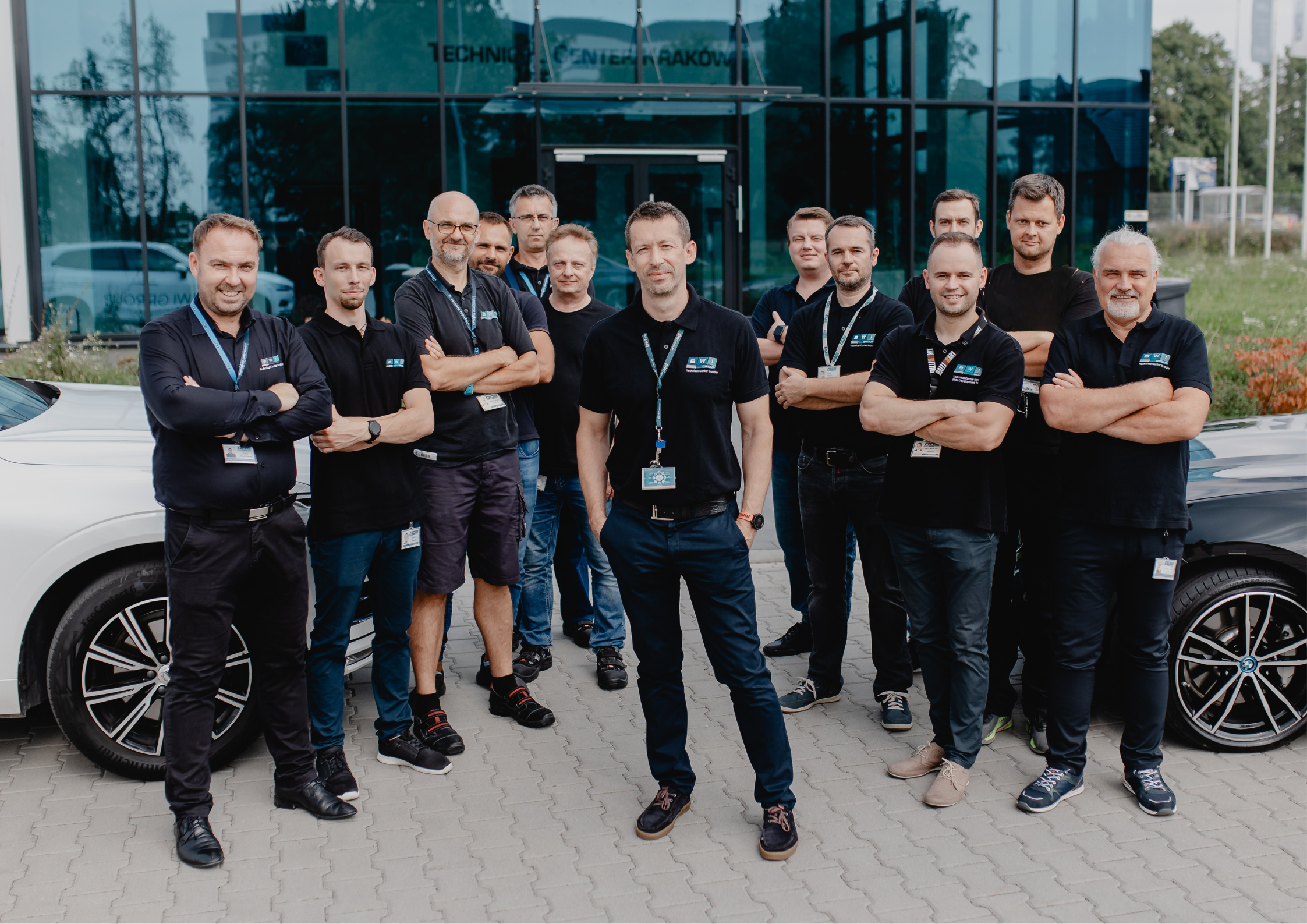 BWI engineering team outside Technical Center Kraków